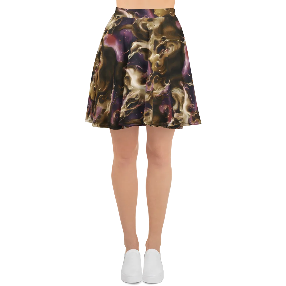 Astral Saffron on Skater Skirt — Front