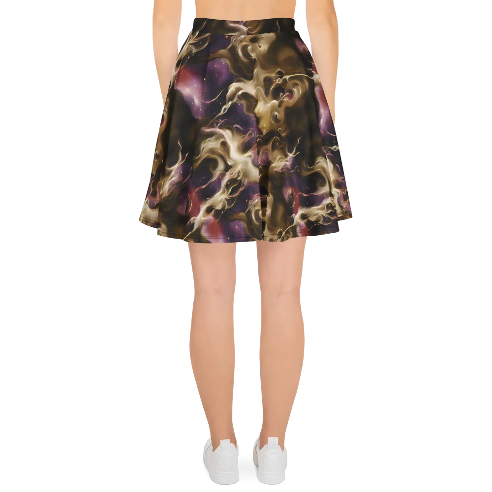 Astral Saffron on Skater Skirt — Back