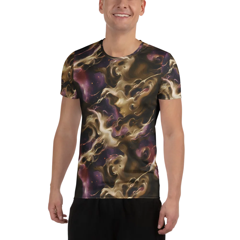 Astral Saffron on Men's Athletic T-Shirt — Front