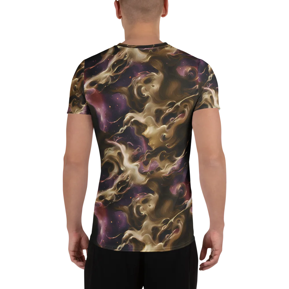 Astral Saffron on Men's Athletic T-Shirt — Back