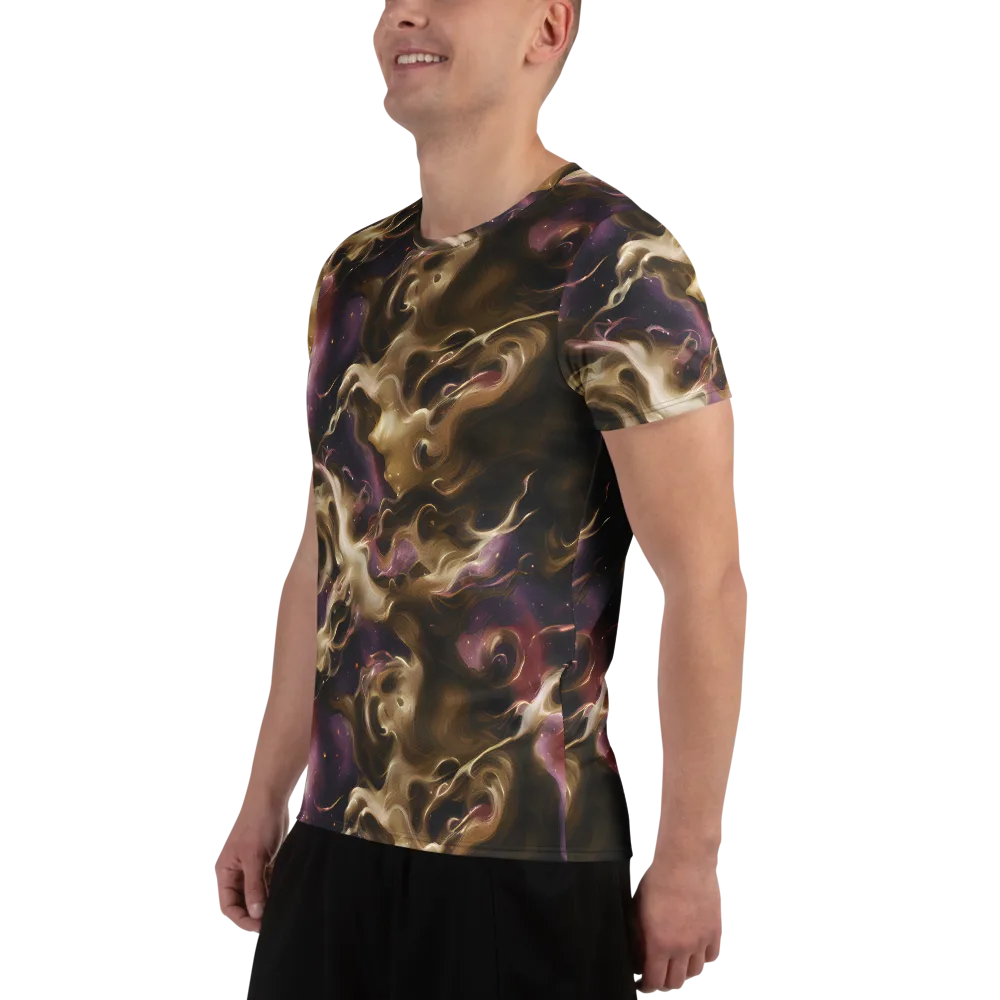 Astral Saffron on Men's Athletic T-Shirt — Left