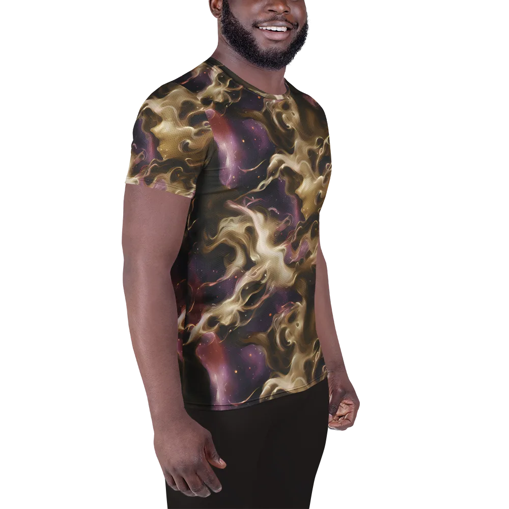Astral Saffron on Men's Athletic T-Shirt — Right