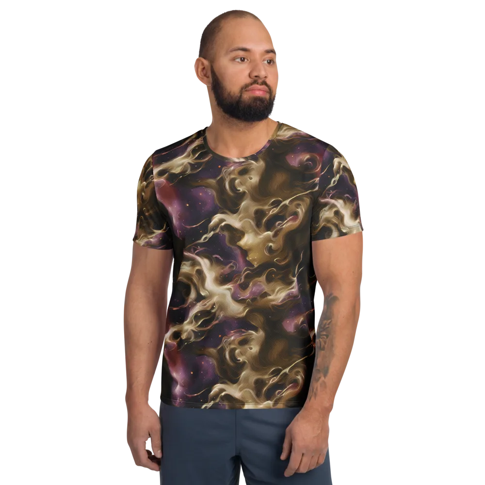 Astral Saffron on Men's Athletic T-Shirt — Front