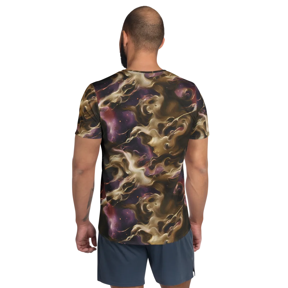 Astral Saffron on Men's Athletic T-Shirt — Back