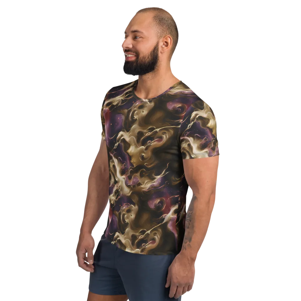 Astral Saffron on Men's Athletic T-Shirt — Left