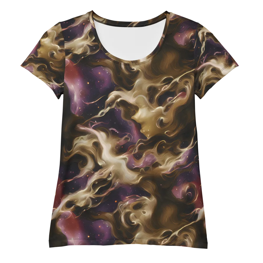 Astral Saffron on Women's Athletic T-Shirt — Front