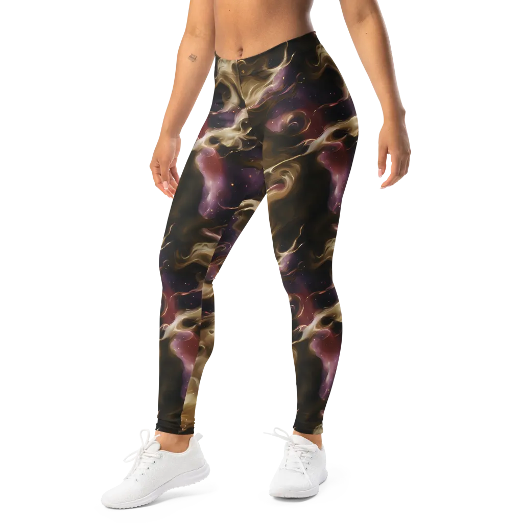 Astral Saffron on Leggings — Left Front