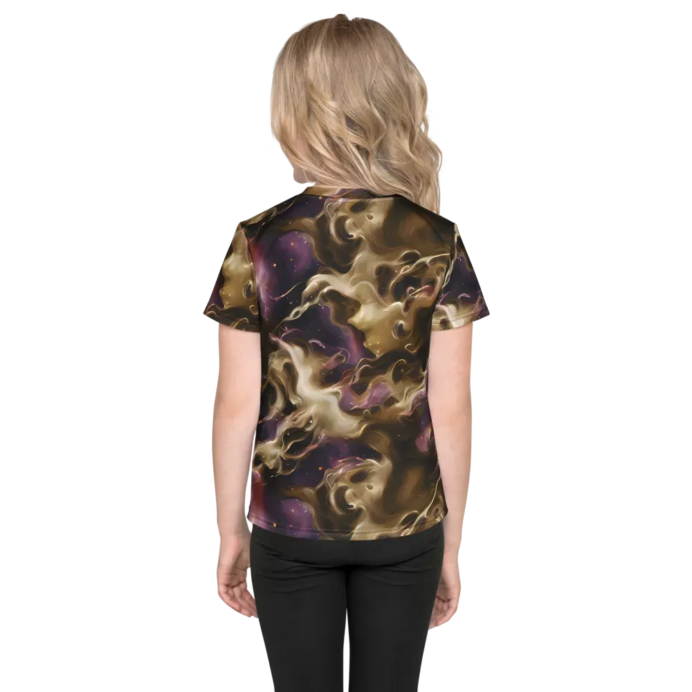Astral Saffron on Kids Crew Neck T-Shirt — Back