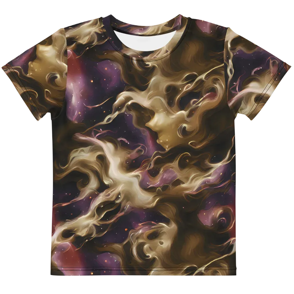 Astral Saffron on Kids Crew Neck T-Shirt — Front