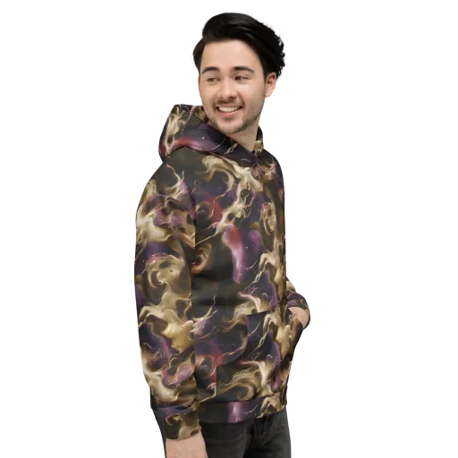 Astral Saffron on a Hoodie
