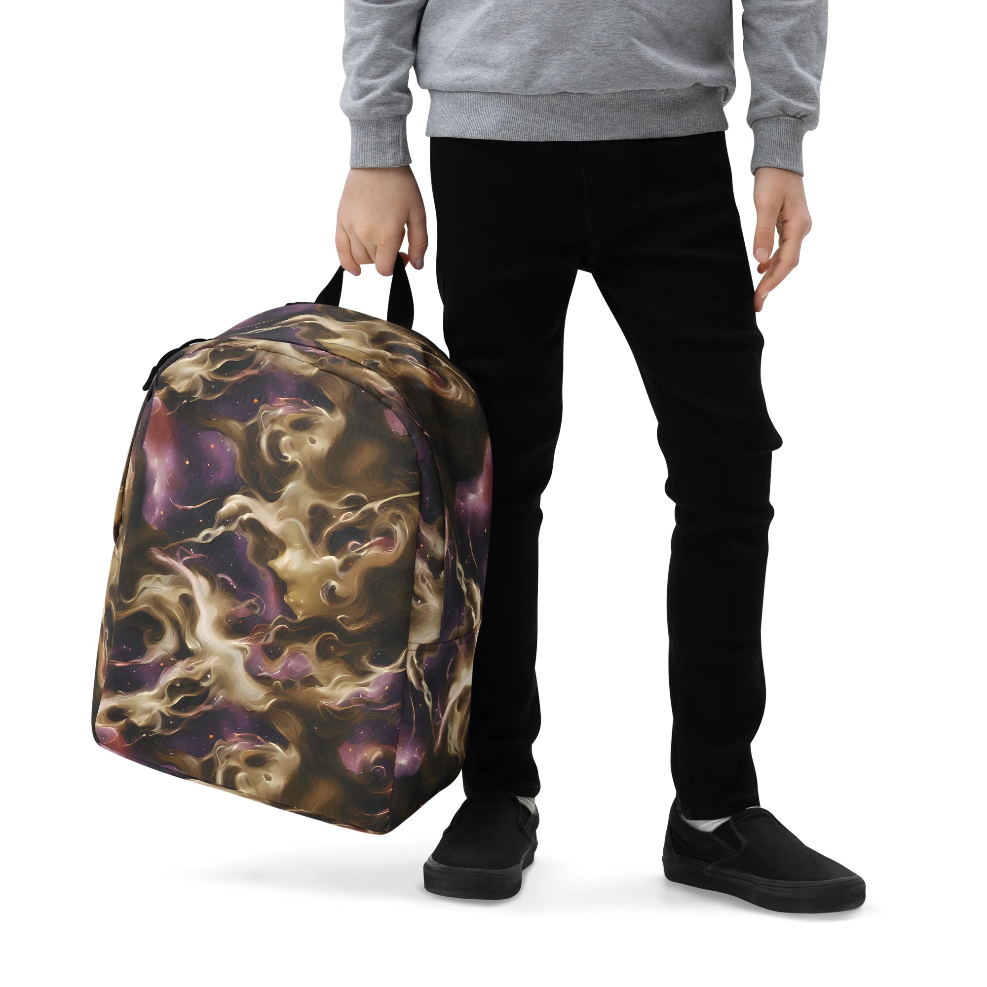 Astral Saffron on Minimalist Backpack — Zoomed-in