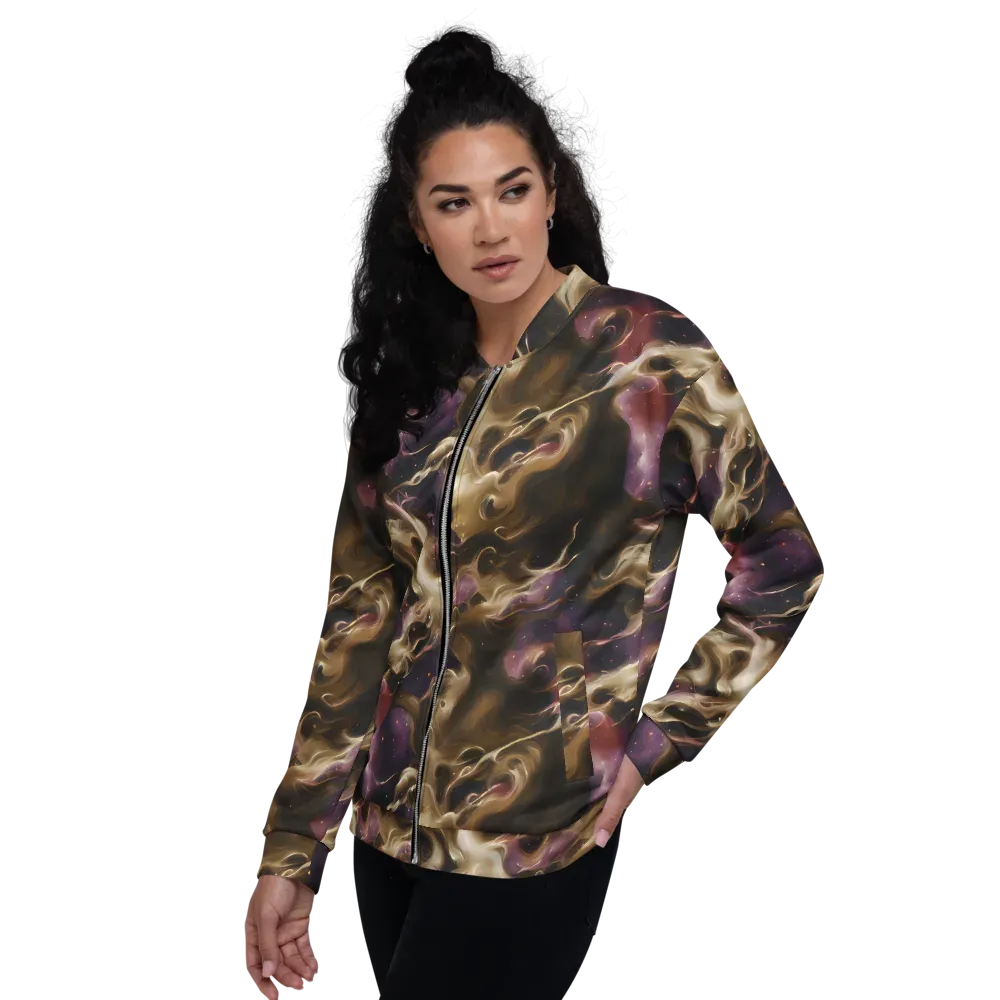 Astral Saffron on Bomber Jacket — Left