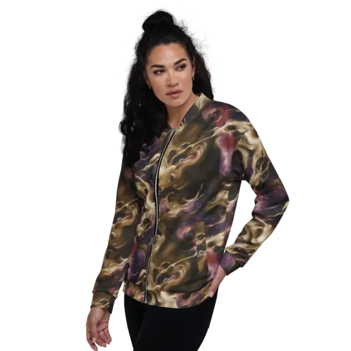 Astral Saffron on a Bomber Jacket