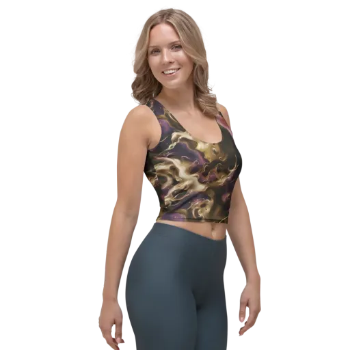 Astral Saffron on a Crop Top