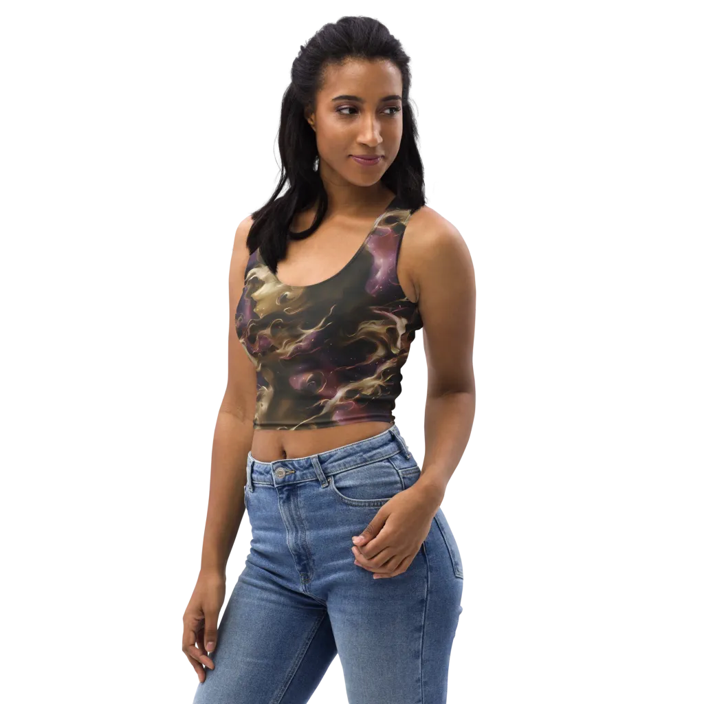 Astral Saffron on Crop Top — Left Front