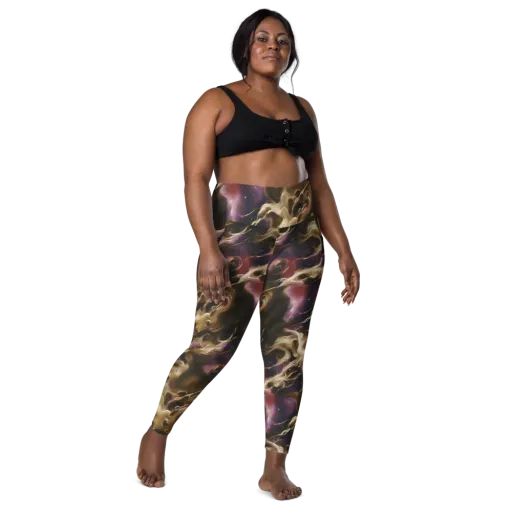 Astral Saffron on a Leggings with Pockets