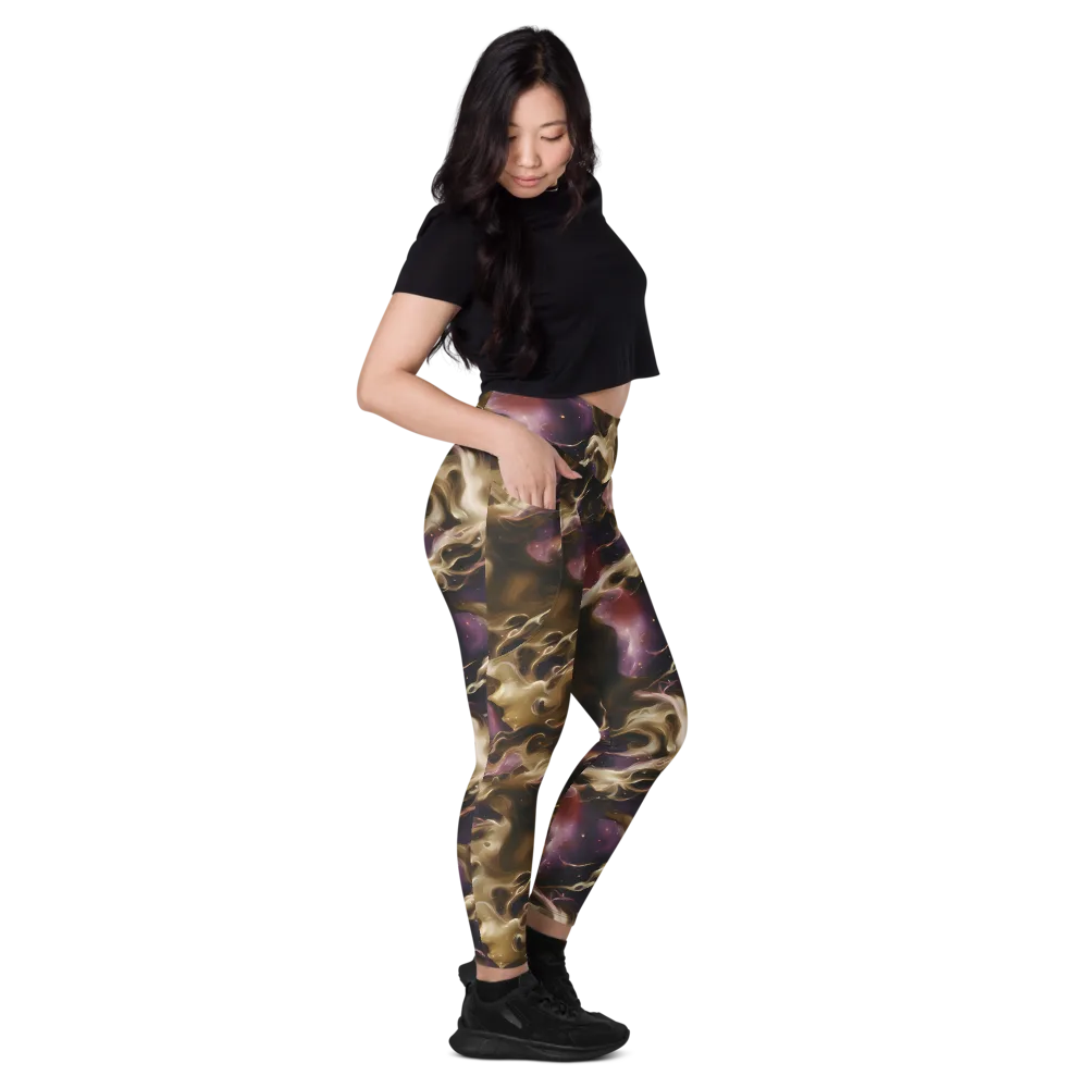 Astral Saffron on Leggings with Pockets — Right