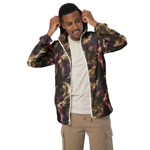 Astral Saffron on a Men's Windbreaker