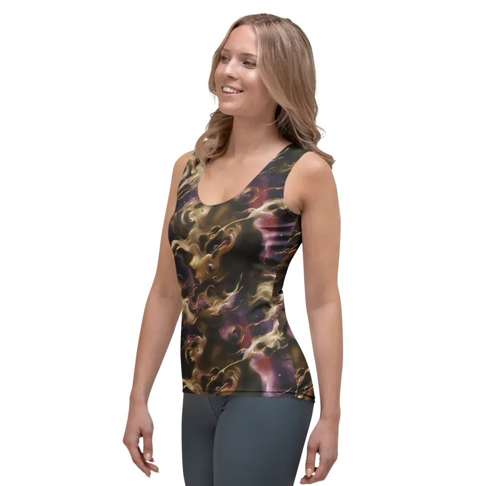 Astral Saffron on Women's Tank Top — Left Front