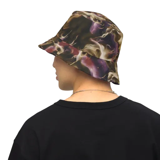 Astral Saffron on a Reversible Bucket Hat