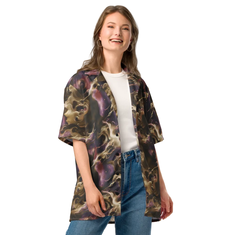 Astral Saffron on Button Shirt — Front