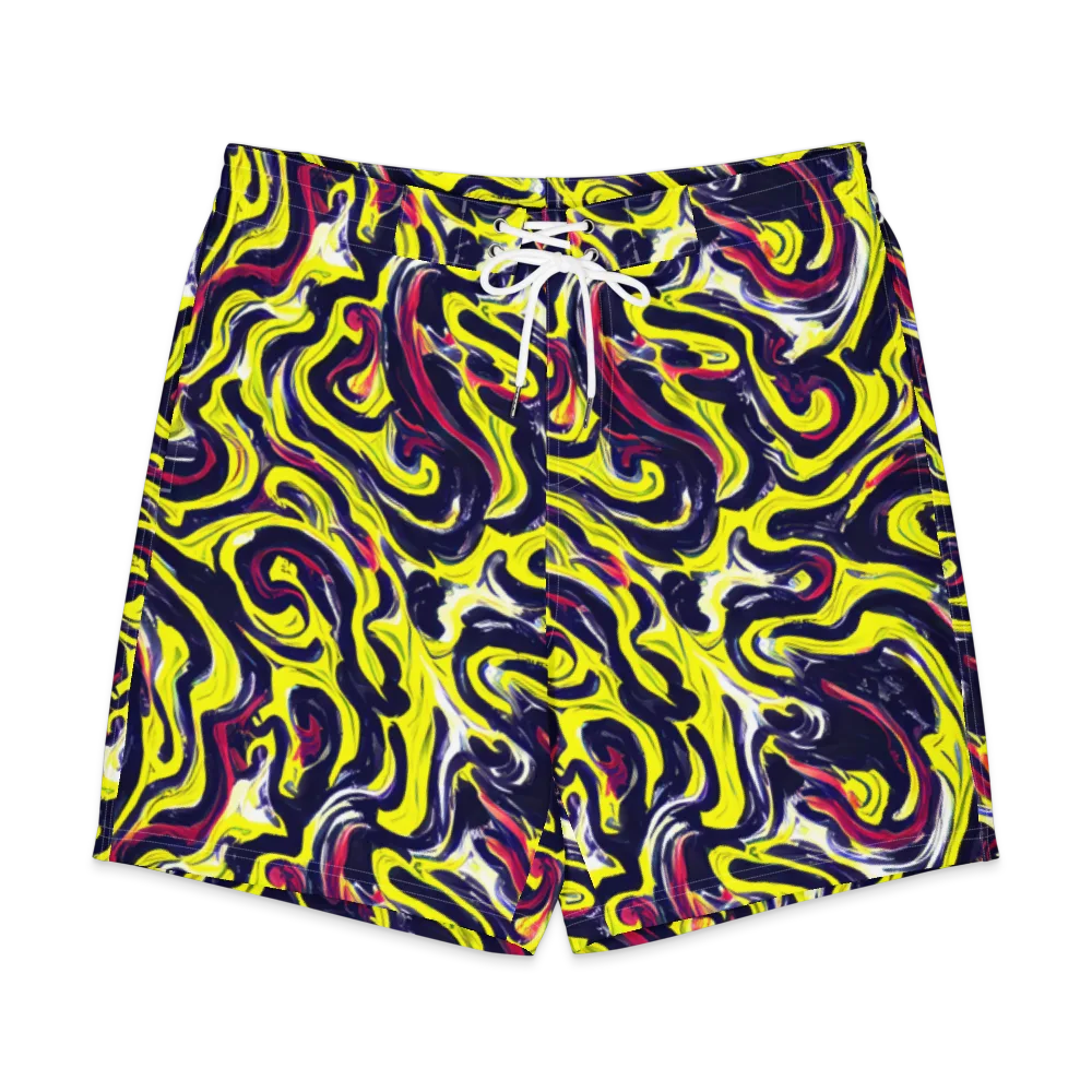 Citrus Thunder on Men's Board Shorts — Front