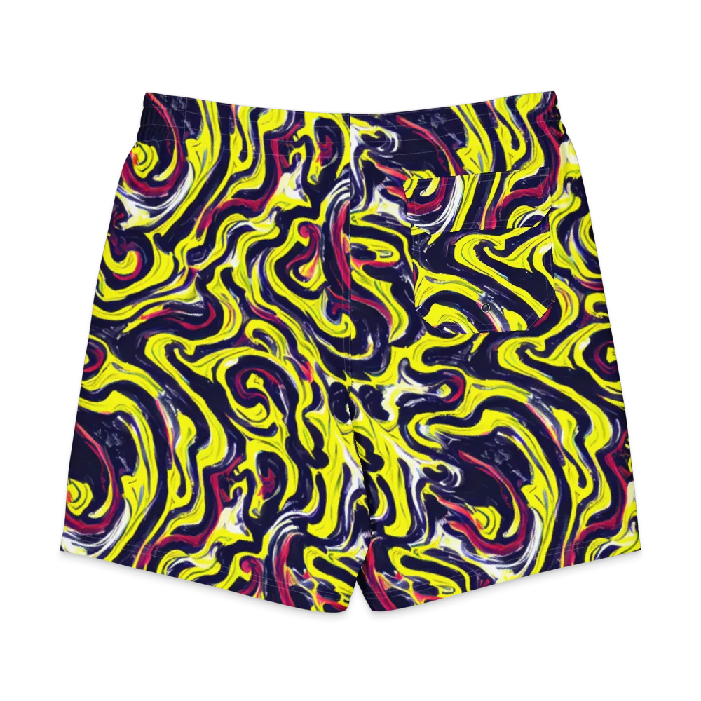 Citrus Thunder on Men's Board Shorts — Back