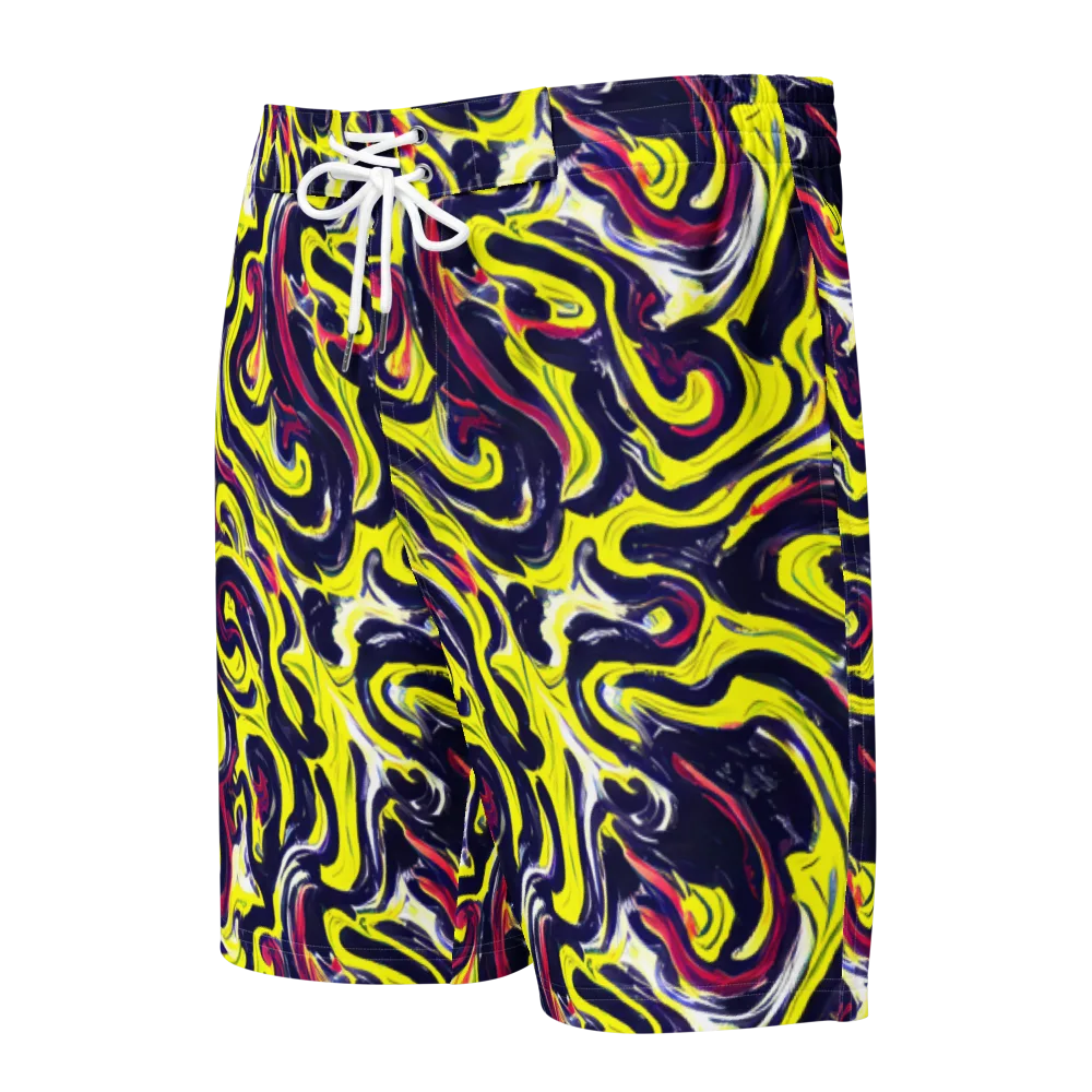 Citrus Thunder on Men's Board Shorts — Front