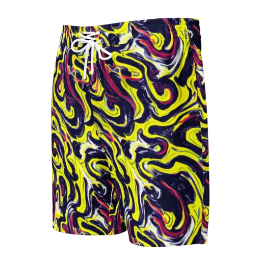 Citrus Thunder on a Men's Board Shorts