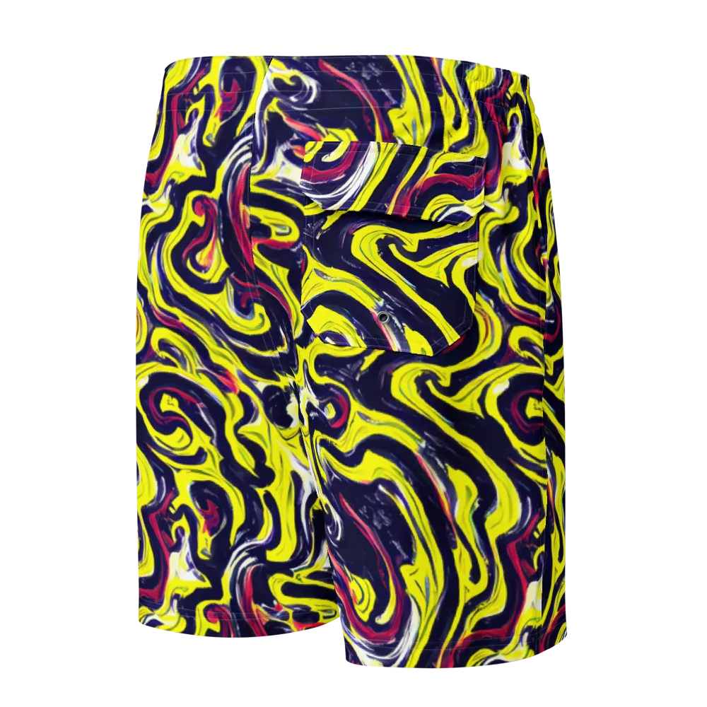 Citrus Thunder on Men's Board Shorts — Back