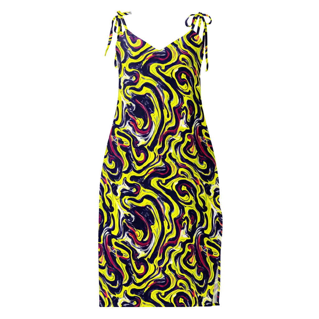 Citrus Thunder on Slip Dress — Front