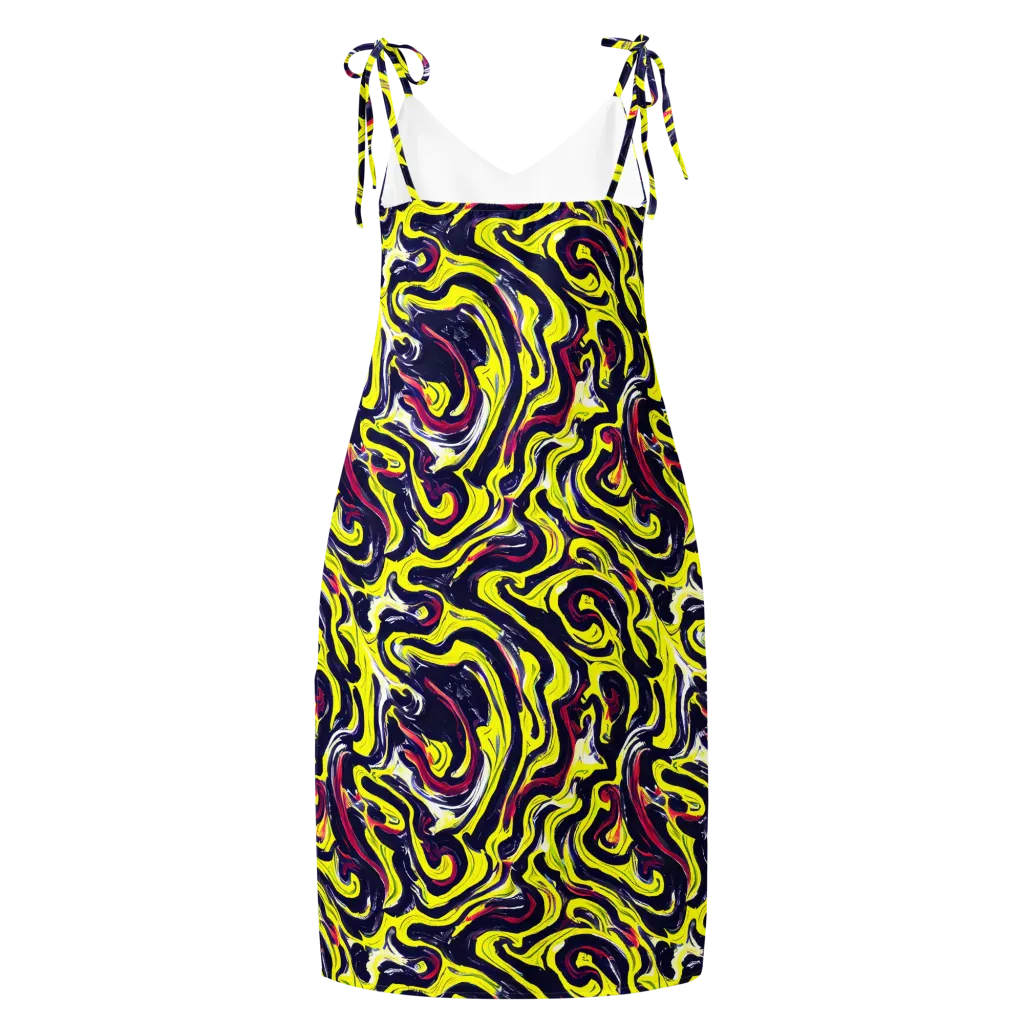 Citrus Thunder on Slip Dress — Back