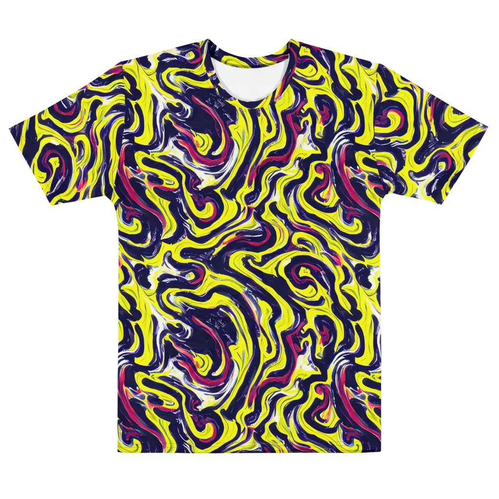 Citrus Thunder on Men's Cotton Crew Neck T-Shirt — Front