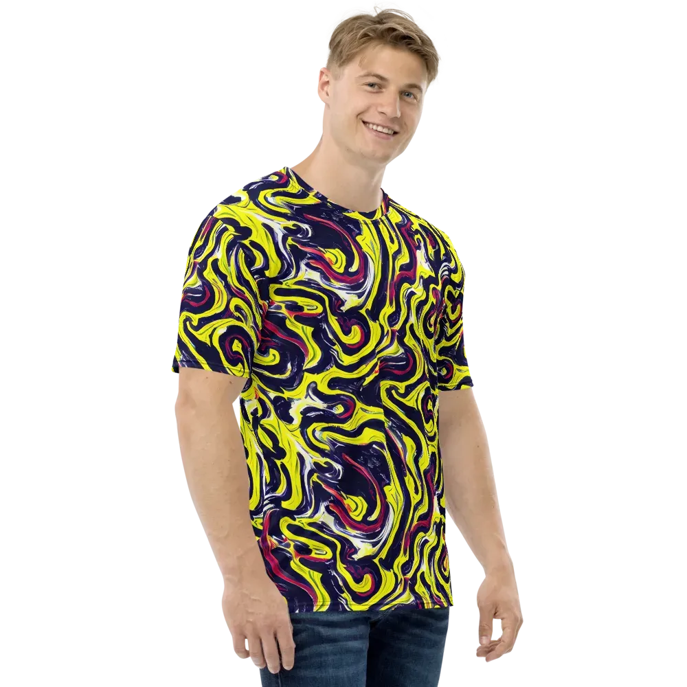 Citrus Thunder on Men's Crew Neck T-Shirt — Right