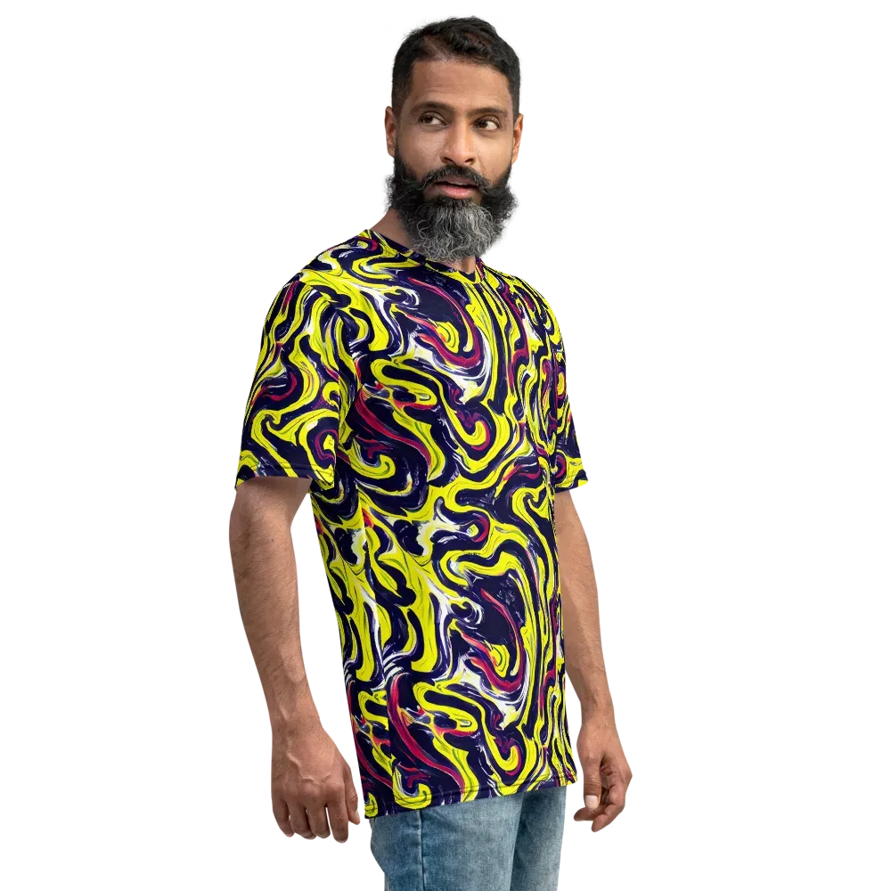 Citrus Thunder on Men's Crew Neck T-Shirt — Right