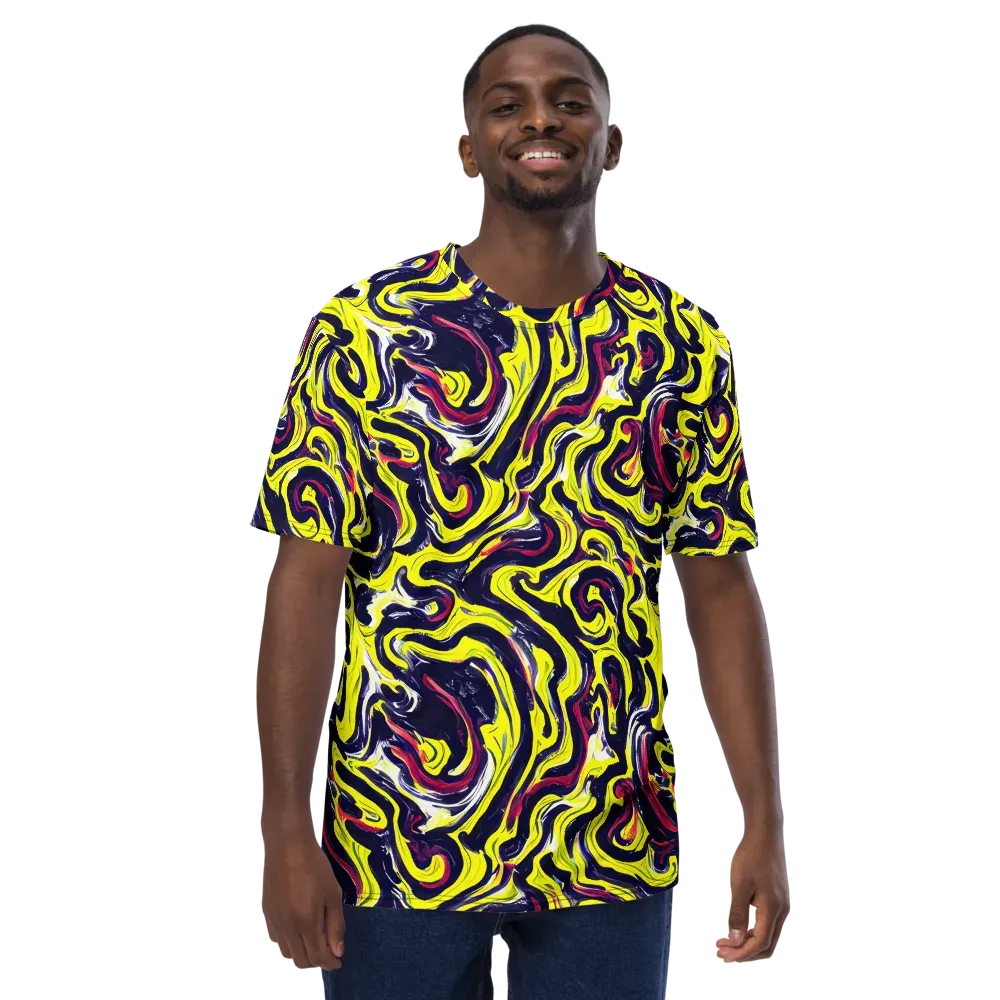 Citrus Thunder on Men's Crew Neck T-Shirt — Front