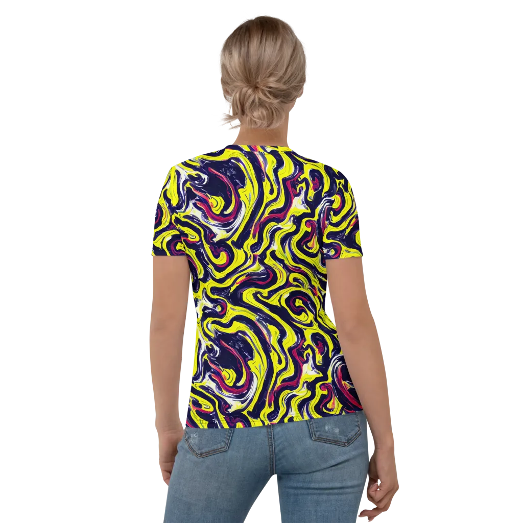 Citrus Thunder on Women's Crew Neck T-Shirt — Back