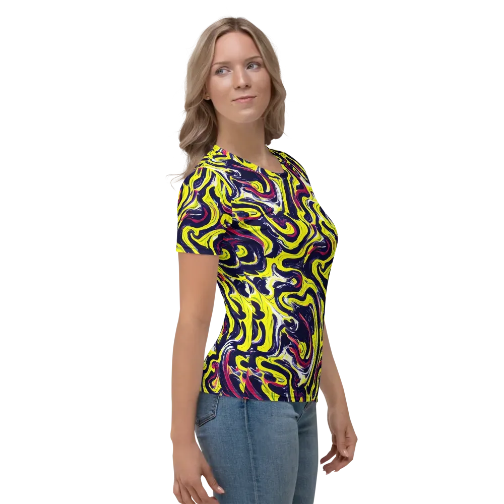 Citrus Thunder on Women's Crew Neck T-Shirt — Right