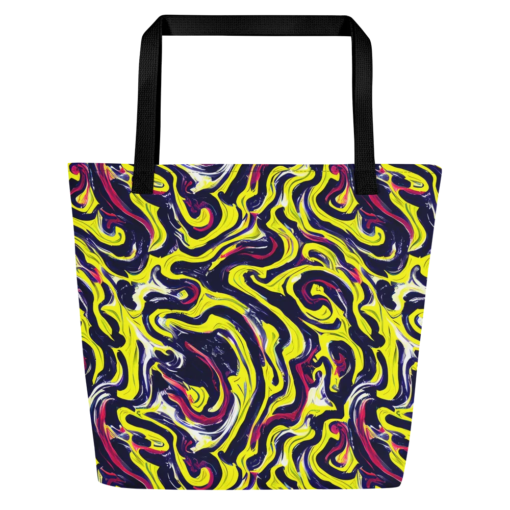 Citrus Thunder on Large Tote Bag W/ Pocket — Front