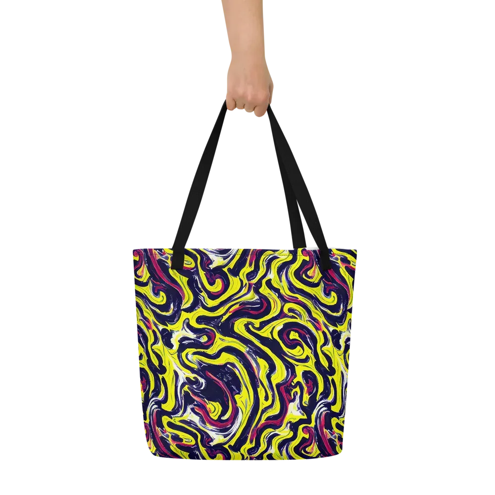 Citrus Thunder on Large Tote Bag W/ Pocket — Front