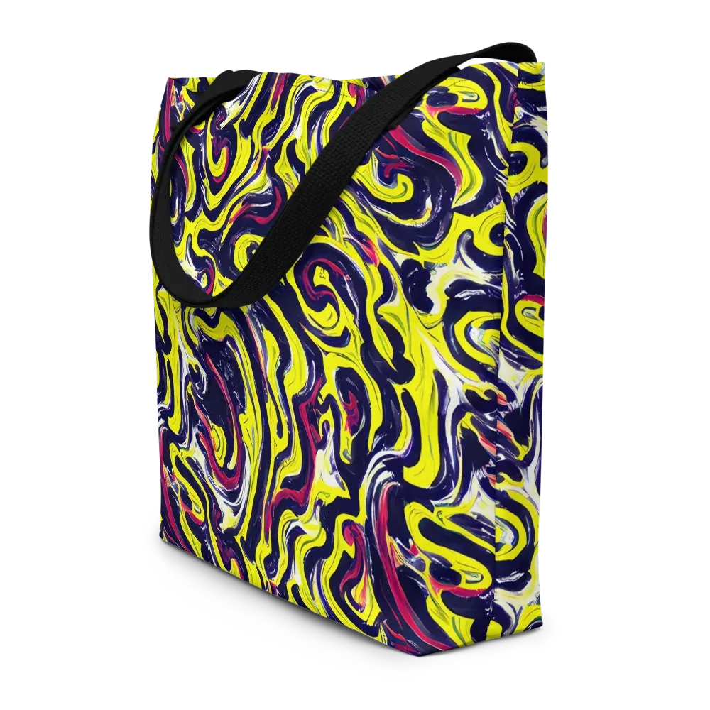 Citrus Thunder on Large Tote Bag W/ Pocket — Front