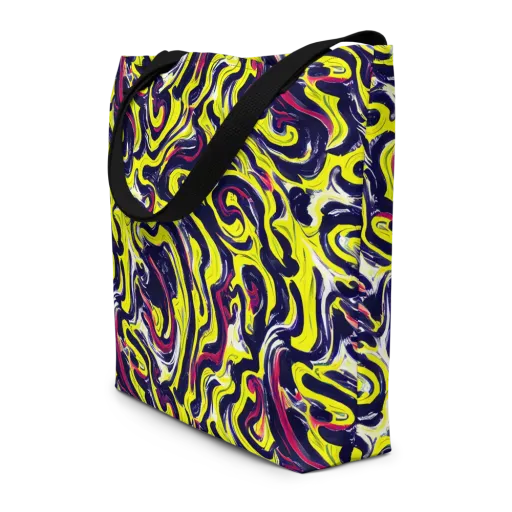 Citrus Thunder on a Large Tote Bag W/ Pocket