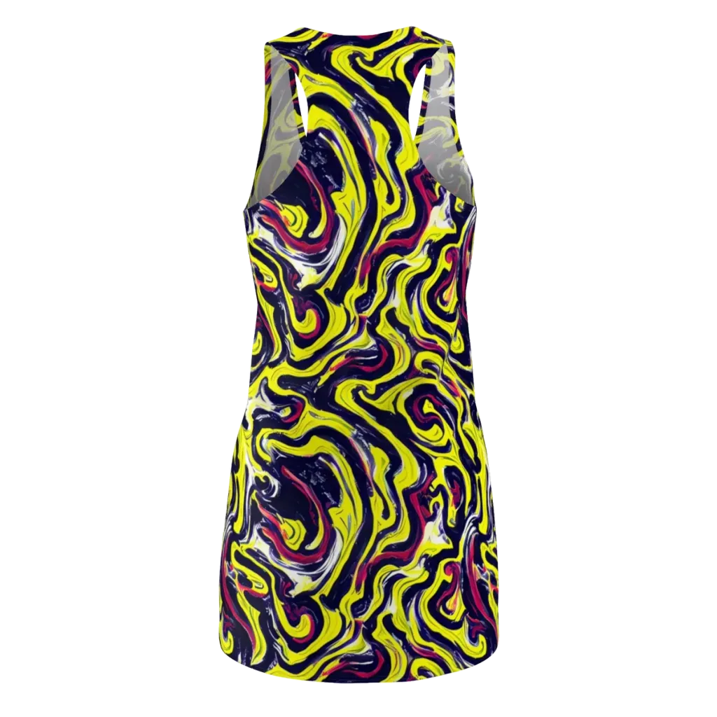 Citrus Thunder on Racerback Dress — Back