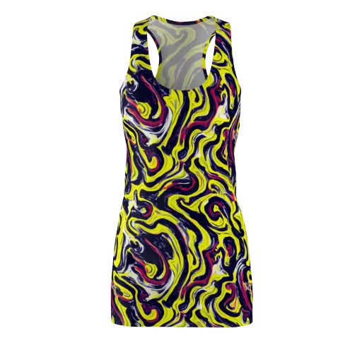 Citrus Thunder on a Racerback Dress