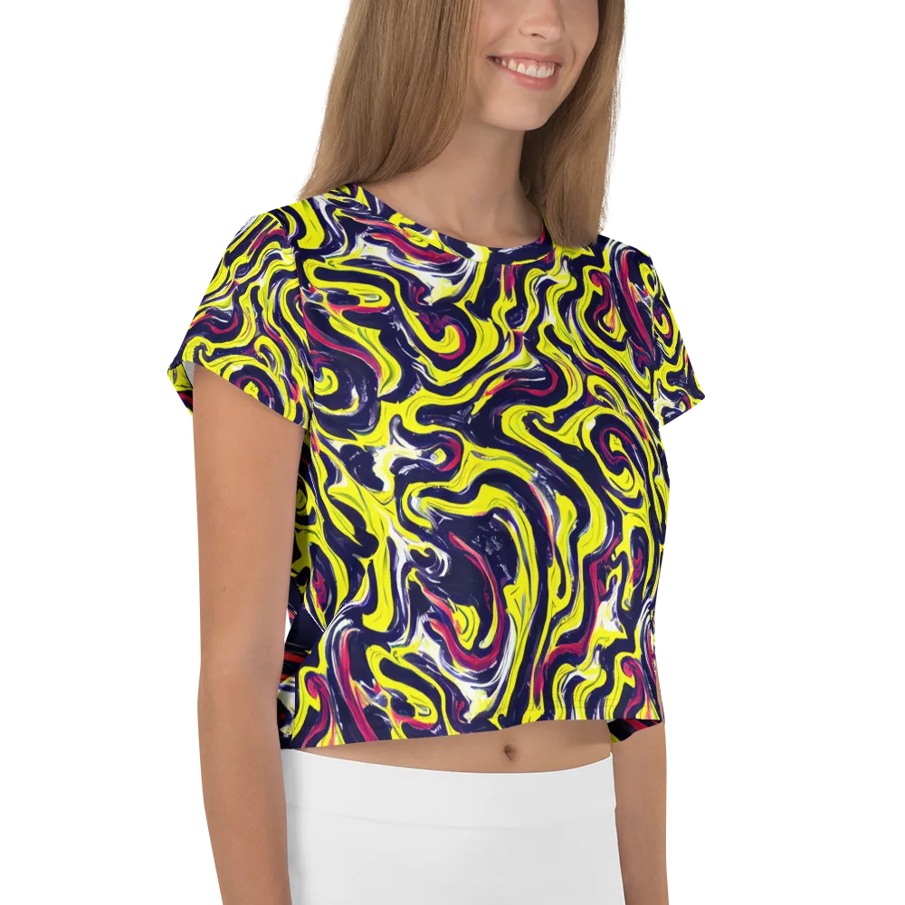 Citrus Thunder on Crop Tee — Right