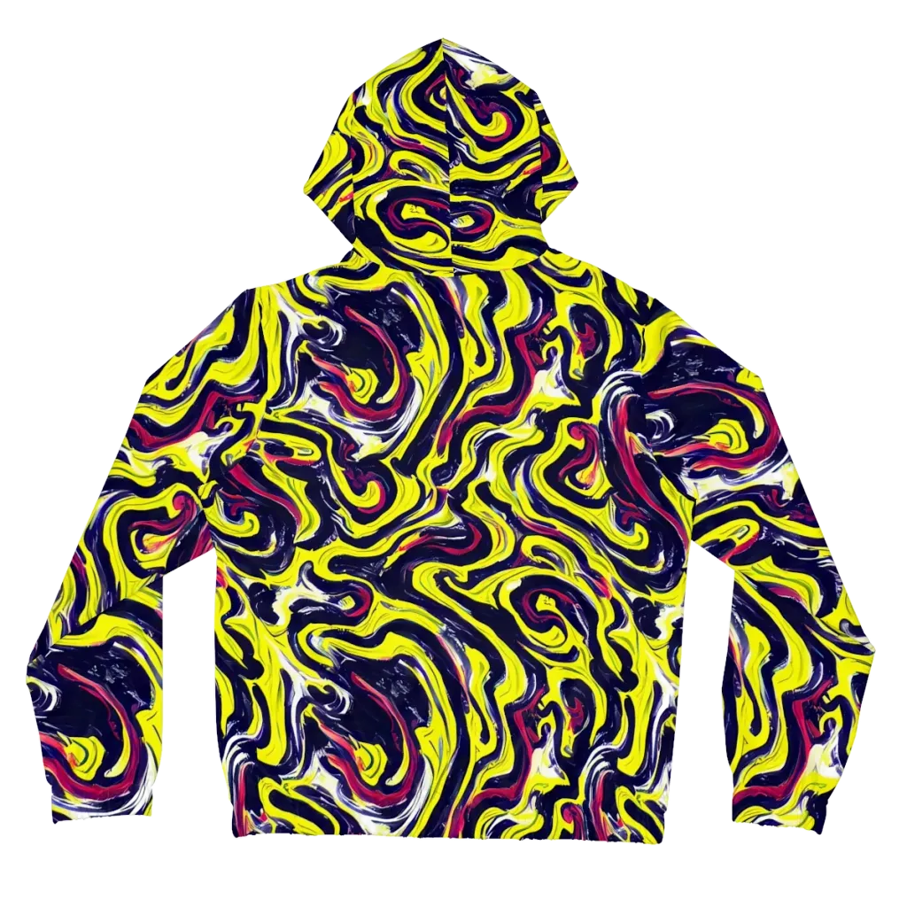 Citrus Thunder on Women's Full-Zip Hoodie — Back