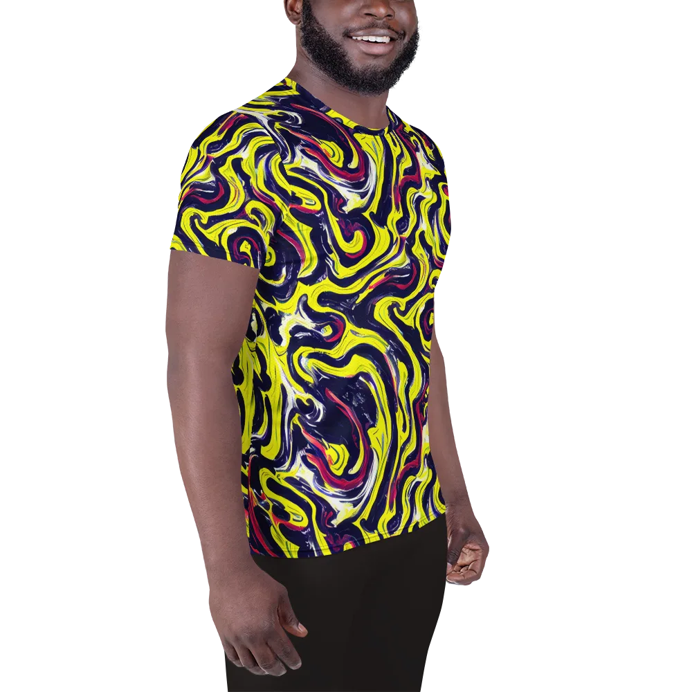 Citrus Thunder on Men's Athletic T-Shirt — Right