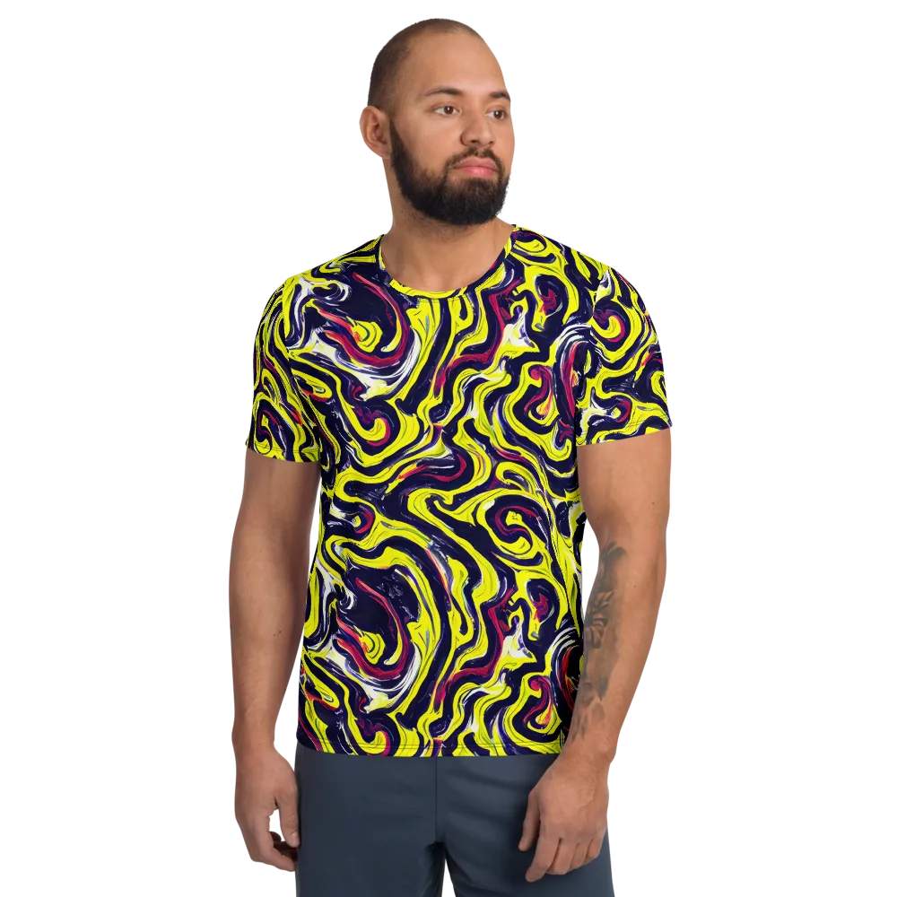 Citrus Thunder on Men's Athletic T-Shirt — Front