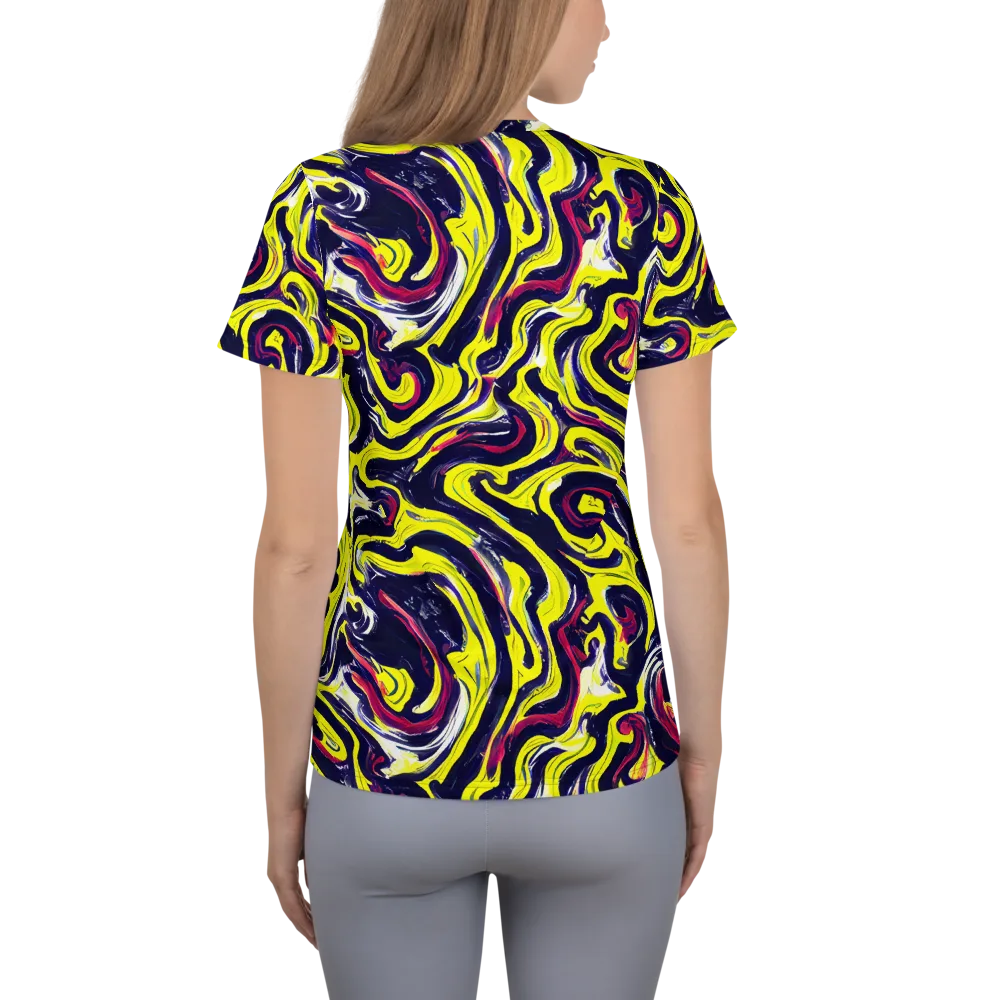 Citrus Thunder on Women's Athletic T-Shirt — Back