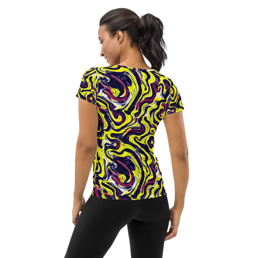 Citrus Thunder on Women's Athletic T-Shirt — Back